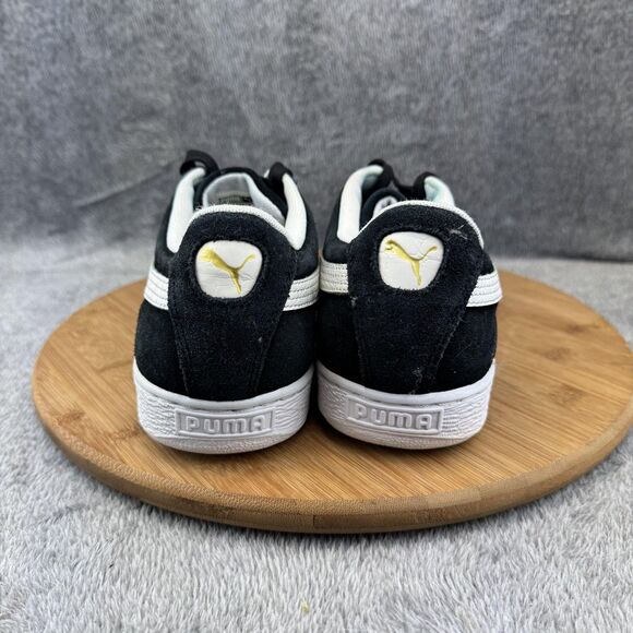 Puma Suede Classic Shoes Mens Size 11 Black White 365362 01 Low Top Sneakers - Picture 4 of 10